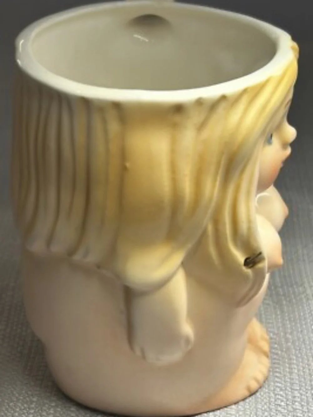 Vintage 70s Spencer Gifts Ceramic Mug Nude Risqué Cup